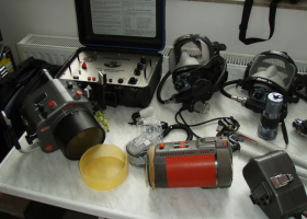  Underwater communication equipment (photo: T. Makovec)