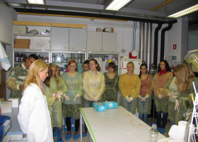  Open day on NIB – Visit of the Department of Genetic Toxicology and Cancer Biology, 9. 10. 2013. (Photo: H. Končar)