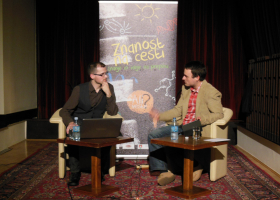 Popularisation of science. (photo: K. Žagar)            Popularisation of science. (photo: K. Žagar)